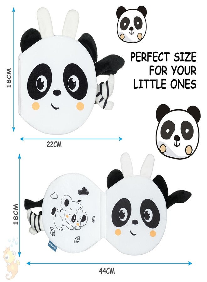 HOTUT Soft Toys Baby Cloth Books, Baby Soft Books, Baby Bath Cloth Book, First Year 3D Animals Tails Crinkle Sensory Touch and Feel Book for Early Development Learning Books - Image 2